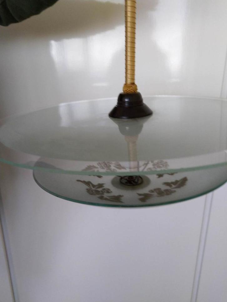 Antieke hanglamp jaren 30, Antiek en Kunst, Antiek | Lampen, Ophalen of Verzenden