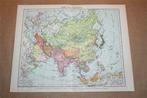 Originele oude kaart Azië Staatkundig - circa 1930 !!, Boeken, Atlassen en Landkaarten, Gelezen, Ophalen of Verzenden