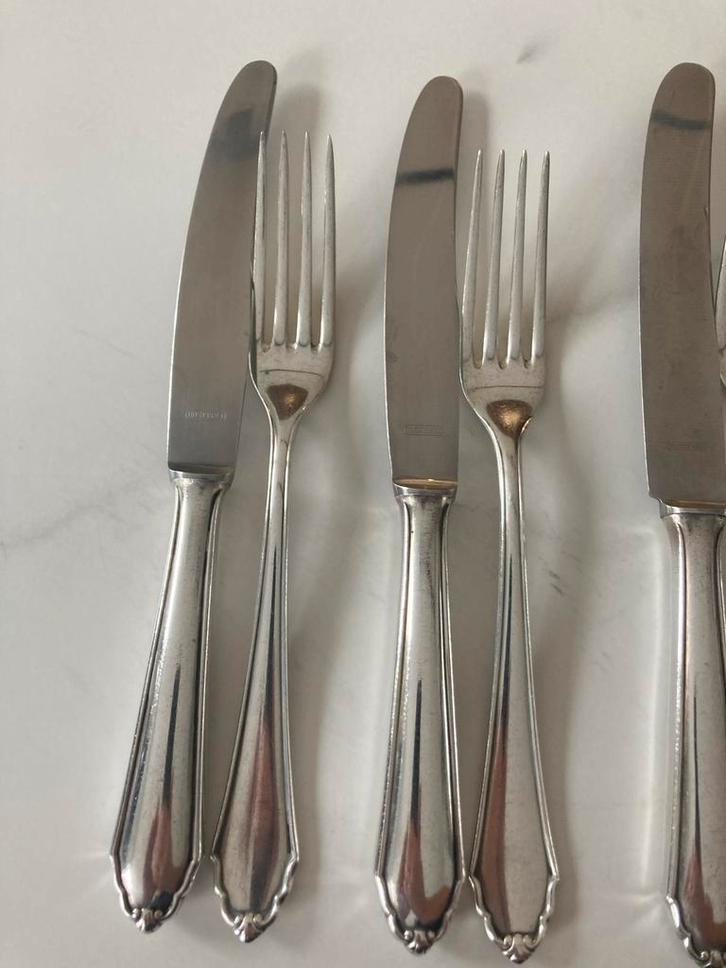 BSF Verzilverd Bestek Platura - 6-delig, Antiek en Kunst, Antiek | Bestek, Ophalen