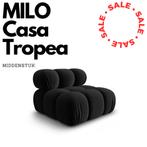 Casa Milo Tropea Module (Zwart) - design - bank - sofa, Eenpersoons, 75 tot 100 cm, Ophalen of Verzenden, Zo goed als nieuw