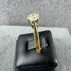 Gouden Ring | 18k* | 3,1g | solitair 0,50crt | 16,5 | 375481, Sieraden, Tassen en Uiterlijk, Ophalen of Verzenden, Kleiner dan 17