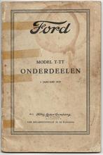 Ford T TT onderdelenlijst 1929, Ophalen of Verzenden