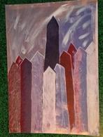 Gouache verf op papier stijl Harrie Gerritz, Antiek en Kunst, Verzenden