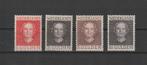 Nederland 1949, NVPH 534 t/m 537, En Face, Postfris., Postzegels en Munten, Postzegels | Nederland, Verzenden, Na 1940, Postfris