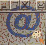 Internet BLAUW Acryl schilderij van Arno Arts, Antiek en Kunst, Ophalen