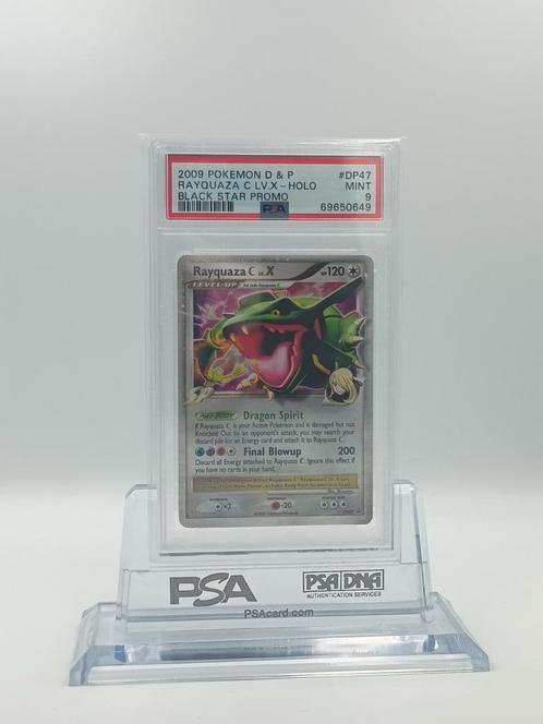 Rayquaza C LV. X		DP47 PSA 9, Hobby en Vrije tijd, Verzamelkaartspellen | Pokémon, Nieuw, Losse kaart, Foil, Ophalen of Verzenden