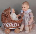 unieke uitgave, zeldzame Käthe Kruse rieten wagen met baby, Antiek en Kunst, Antiek | Speelgoed, Verzenden