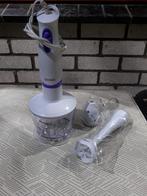 Staafmixer Royalty Line SM-250 Inclusief garde en hakmolen., Minder dan 1 liter, Ophalen, Zo goed als nieuw, 2 snelheden