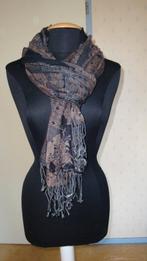 038 Nieuwe sjaal van Romano in zwart/bruin, Romano, Verzenden, Nieuw, Sjaal