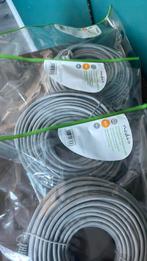 Nedis CCGP85121GY200 internetkabel 3 stuks, 20 meter, Computers en Software, Pc- en Netwerkkabels, Ophalen of Verzenden, Nieuw