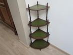 ETAGERE MET INGELEGD LEER, Antiek en Kunst, Curiosa en Brocante, Ophalen