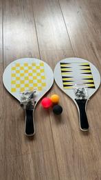 Beachball tennis set / schaken / backgammon, Ophalen of Verzenden, Zo goed als nieuw, Net, Batje(s) of Balletje(s)