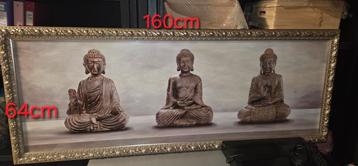 Grote schilderij met Buddha  beschikbaar voor biedingen