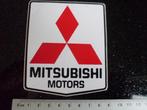 sticker mitsubishi motors logo, Verzamelen, Stickers, Auto of Motor, Zo goed als nieuw, Verzenden