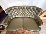 Original chesterfield green, Huis en Inrichting, Banken | Bankstellen, Ophalen, 150 tot 200 cm, Chesterfield, Tweepersoons