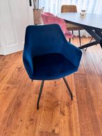 Blauwe Eetkamerstoel, Ophalen, Gebruikt, Blauw, Metaal