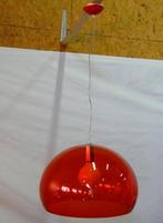 Kartell LED hanglamp FL/Y rood Laviani diameter 52 cm, Kunststof, Nvt, tweedehands artikel, Zo goed als nieuw, Minder dan 50 cm
