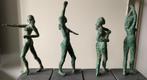 4 Bronzen beeldjes van Desirée Daniels: Danseres I t/m IV, Ophalen of Verzenden