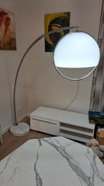 Design Booglamp met marmeren voet, Ophalen, Gebruikt, Modern, 150 tot 200 cm