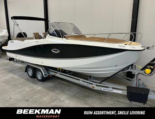 QUICKSILVER 755 Sundeck met Mercury 250 PK & Pega trailer!, Watersport en Boten, Vis- en Consoleboten, Gebruikt, 70 pk of meer