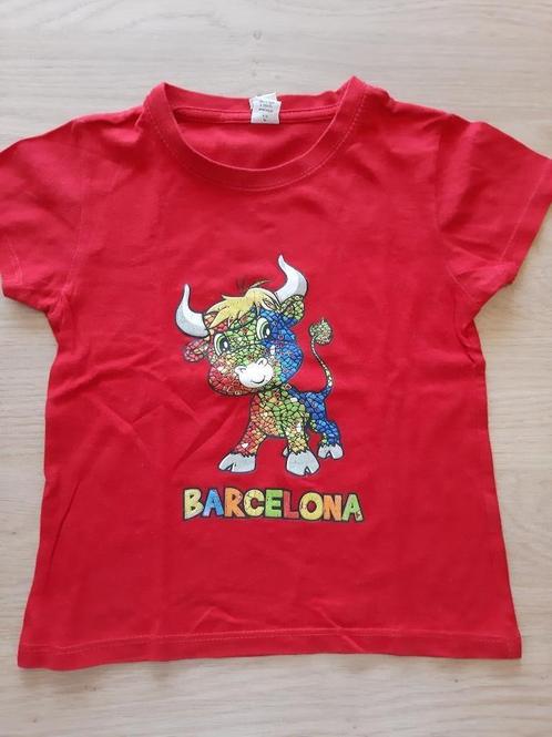 ZGAN gaaf shirtje komt uit Barcelona, Kinderen en Baby's, Kinderkleding | Maat 98, Zo goed als nieuw, Jongen of Meisje, Shirt of Longsleeve