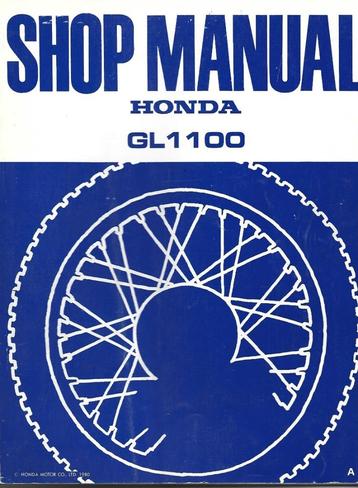 Honda GL1100 Addendum shop manual (3718z) beschikbaar voor biedingen