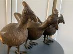 3 Benin bronzen kippen, Antiek en Kunst, Ophalen of Verzenden, Brons