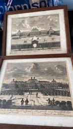 2 kanten van het ‘Konincklijcke Huijs’ te Rijswijk, Antiek en Kunst, Kunst | Etsen en Gravures, Ophalen of Verzenden