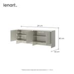 Concept opzetkast (80 cm hoog) - Cashmere, Niet ingevuld, Niet ingevuld, Niet ingevuld