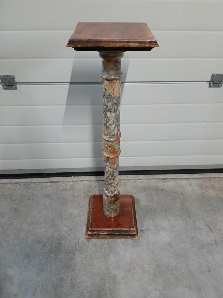 Antiek Franse piedestal / plantenzuil / planten pilaar, Antiek en Kunst, Antiek | Woonaccessoires, Ophalen of Verzenden