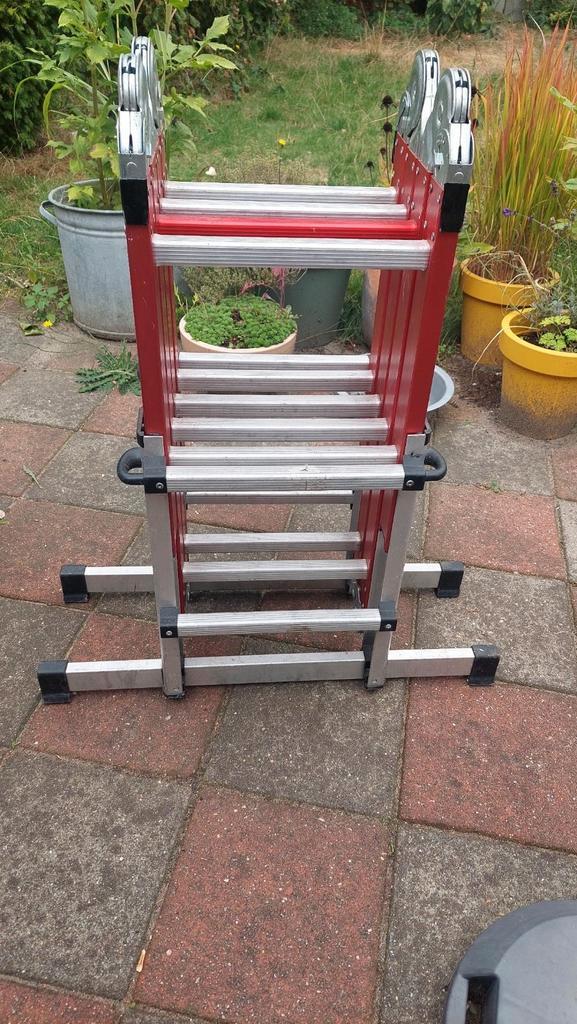 Altrex varitrex, do it all, 4x3 steiger ladder, Doe-het-zelf en Verbouw, Ladders en Trappen, Gebruikt, 4 meter of meer, Ophalen