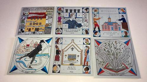 Nieuw set Scottish Tapestry 6 kaarten Rotterdam Veere Leiden, Antiek en Kunst, Curiosa en Brocante, Verzenden