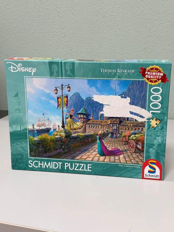 Schmidt 58042 Disney Frozen Celebration in Arendelle puzzel, Hobby en Vrije tijd, Denksport en Puzzels, Nieuw, Legpuzzel, 500 t/m 1500 stukjes