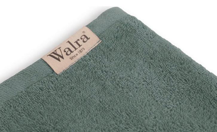 10x Walra Badlaken Katoen - Kleur: Legergroen - 60 x 110 cm, Huis en Inrichting, Badkamer | Badtextiel en Accessoires, Nieuw, Handdoek