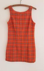 Vintage, oranje mini jurkje jaren 70. Maat M € 15,00, Oranje, Maat 38/40 (M), Ophalen of Verzenden, Zo goed als nieuw