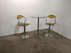 Space Age barset met 2 krukken en tafel, Ophalen, Gebruikt, In hoogte verstelbaar, Onbekend
