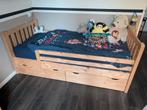 Rockwood Tim naturel houten bed 90 x 200 cm, Ophalen, 85 tot 100 cm, Zo goed als nieuw, Lattenbodem