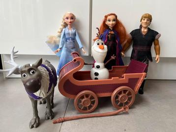 Set Frozen poppen met Olaf en Sven Hasbro beschikbaar voor biedingen