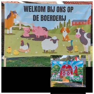 Te huur vrolijke straatversiering met thema boerderij. Deel2 beschikbaar voor biedingen