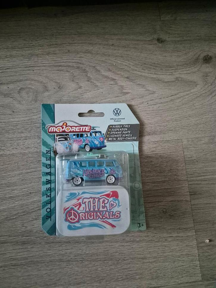 MAJORETTE VW T1 blauw VOLKSWAGEN THE ORIGINALS, Hobby en Vrije tijd, Modelauto's | Overige schalen, Nieuw, Auto, Ophalen of Verzenden