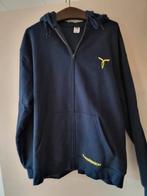 Hoodie donkerblauw  L met gave opdruk, Maat 52/54 (L), Blauw, Nieuw, Ophalen of Verzenden