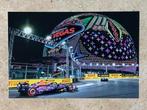 F-1 org kleurenfoto 20x30 cm Max Verstappen aktie Las Vegas, Verzenden, Nieuw, Formule 1