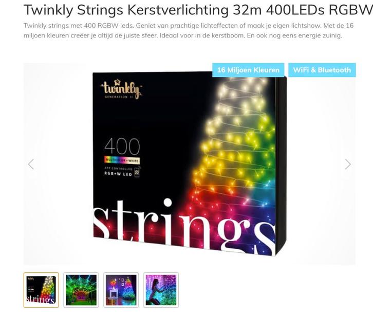 ✅ NIEUW 3x TWINKLY gekleurd/warmwit RGBW 400 LED, Diversen, Kerst, Nieuw, Ophalen