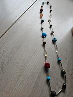 Lange ketting met diverse soorten kralen, Ophalen of Verzenden, Zo goed als nieuw, Overige materialen
