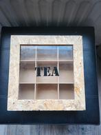 Theedoos van onbewerkt hout, Ophalen of Verzenden, Gebruikt