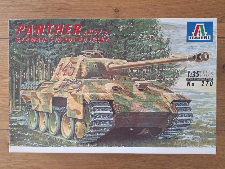 1:35 1/35 Italeri Panther Ausf. A German Standard Tank, Hobby en Vrije tijd, Modelbouw | Auto's en Voertuigen, Zo goed als nieuw
