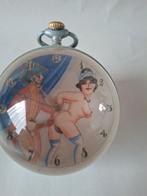 Glazen Bol Klok Horloge - Erotische Afbeelding, Ophalen of Verzenden