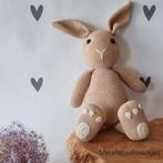 Handgemaakte knuffel konijn groot, Ophalen of Verzenden, Nieuw, Haken, Overige typen