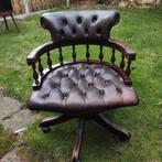 Prachtige Winchester Chesterfield Bureaustoel, Ophalen, Zo goed als nieuw, Bruin