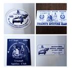 4 triumph spitfire club/stickers uit 1986/1987/1988/1989, Ophalen of Verzenden, Nieuw, Overige merken